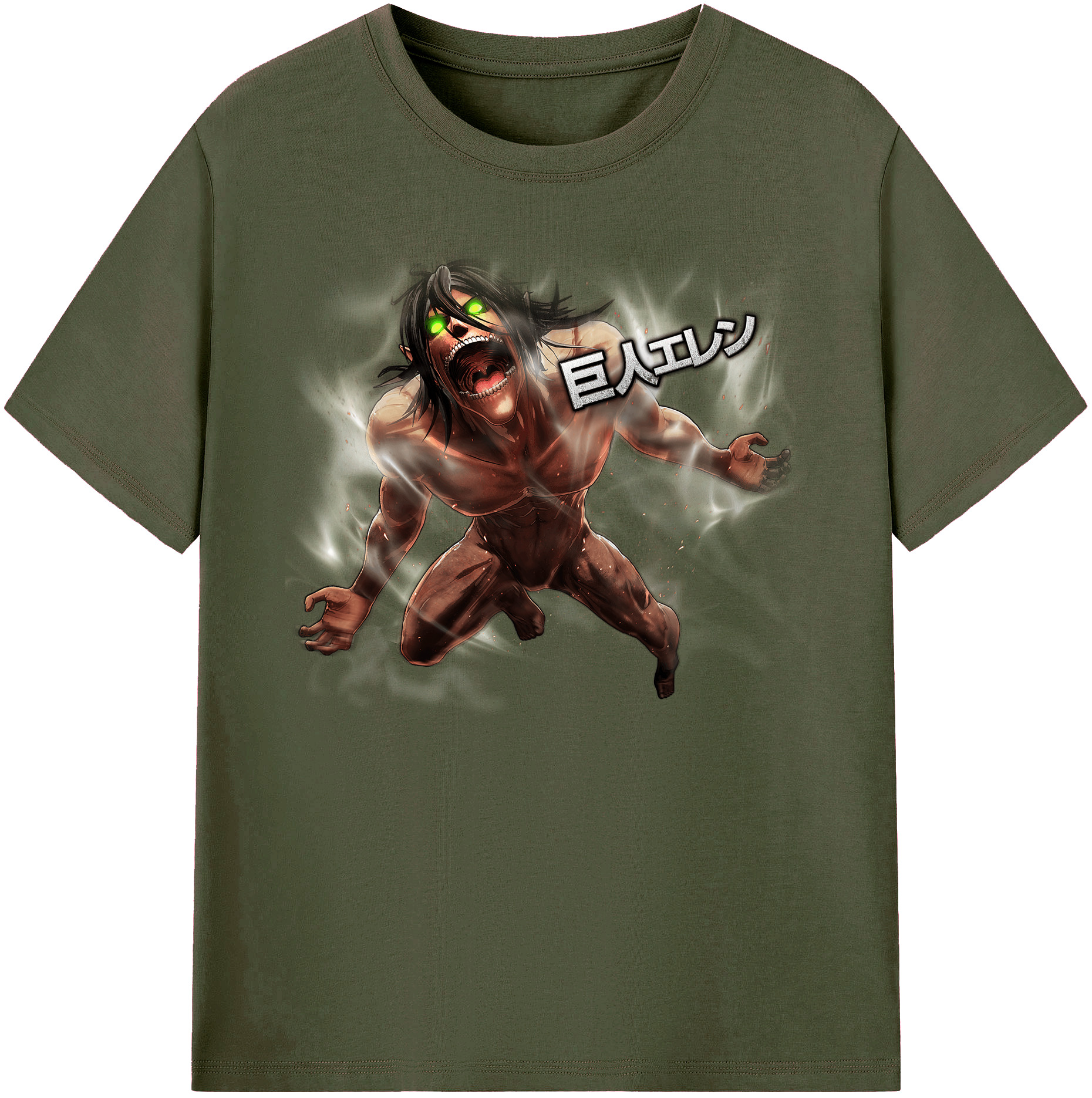 （画像用） 進撃の巨人 Attack on Titan 綿100％ メンズ半袖Tシャツ｜肌触りやわらか＆通気性